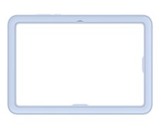 EF-JX730CLE Samsung Frame kryt pro Samsung Galaxy Tab S11 Blue