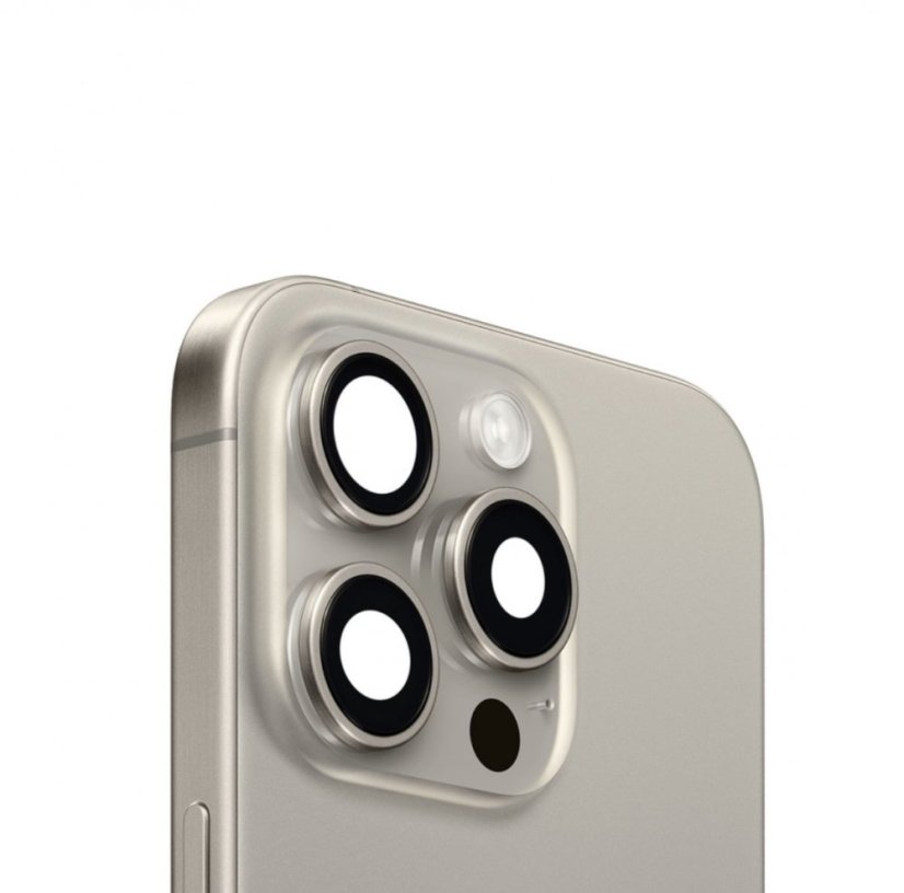 Apple iPhone 15 Pro - Zadný housing s predinštalovanými dielmi s predinštalovanými dielmi (Natural Titanium)