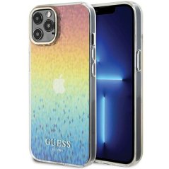 Kryt Guess Case iPhone 12 / 12 Pro Guhcp12Mhdecmi (Iml Faceted Mirror / Disco Iridescent) Multicolor