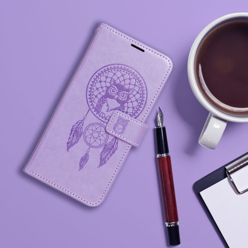 Kryt Mezzo Book Case Samsung Galaxy A14 4G / A14 5G  lapač snov Purple