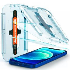 Edzett védőüveg Spigen Glas.Tr ”Ez Fit” 2-Pack iPhone 12 / 12 Pro Clear Edzett védőüveg Spigen Glas.Tr ”Ez Fit” 2-Pack iPhone 12 / 12 Pro Clear