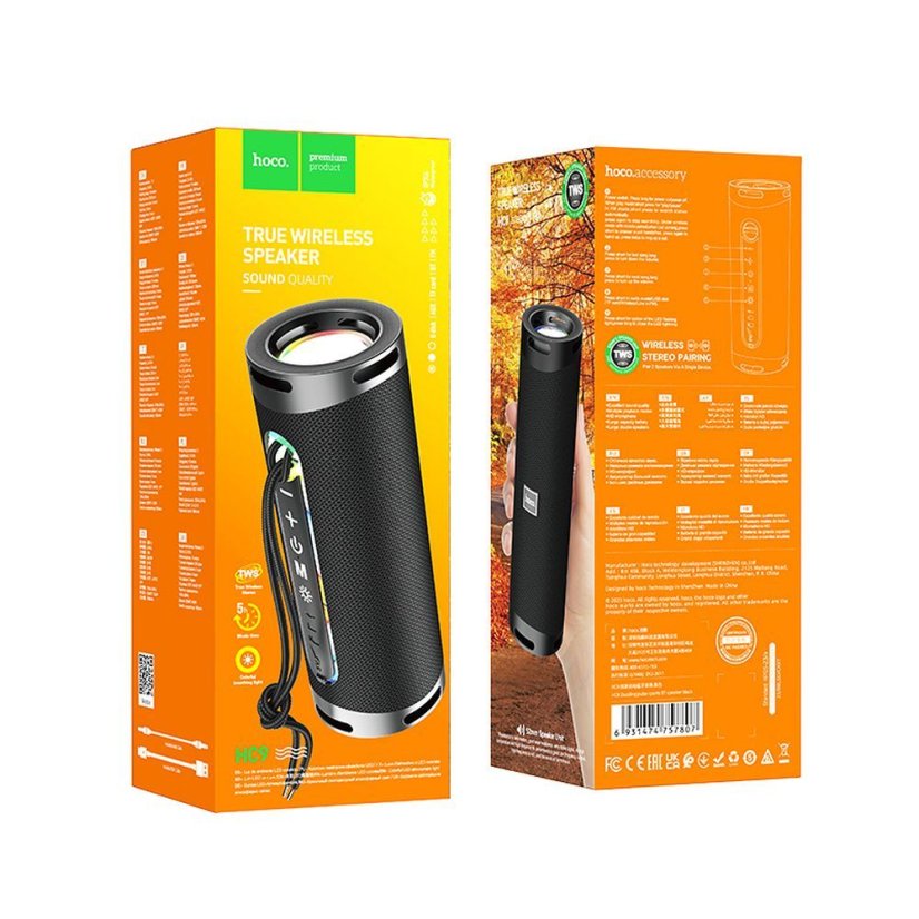 Wireless Speaker 2 X 5W 5H Hoco Hc9 Black