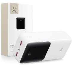 Powerbanka Tech-Protect Pb03 Power Bank 30000Mah 22.5W White