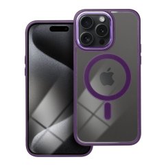 Kryt Color Edge Mag Cover Case s MagSafe iPhone 15 Pro Max Deep Purple