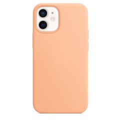 iPhone 12/12 Pro Silicone Case s MagSafe - Cantaloupe design (oranžový)