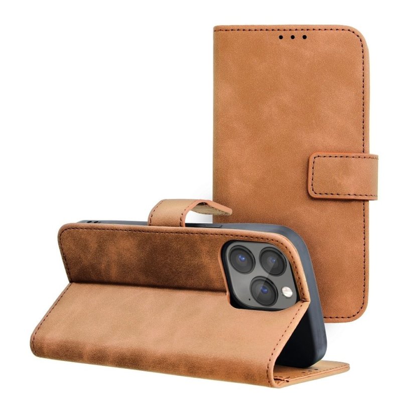 Kryt Tender Book Case iPhone 13 Pro Brown