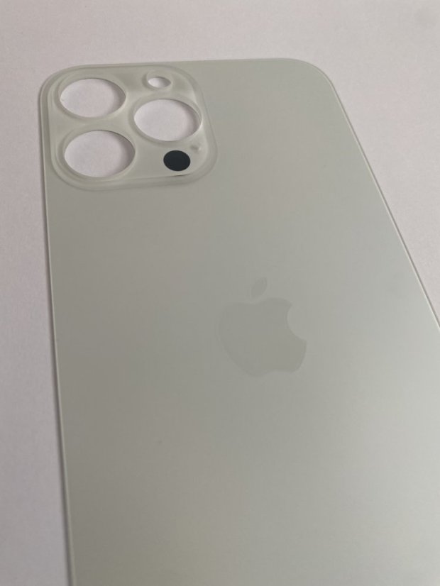 Apple iPhone 13 Pro Max - Sklo zadného housingu so zväčšeným otvorom na kameru (Silver)