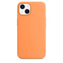 iPhone 13 mini Silicone Case s MagSafe - Marigold design (oranžový)