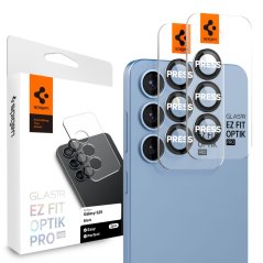 Ochranné sklo zadnej kamery 2ks v balení, set ochranných skiel zadnej kamery Spigen Optik Pro Glas.Tr ”Ez Fit” Camera Protector 2-Pack Samsung Galaxy S25 Black Ochranné sklo zadnej kamery 2ks v balení, set ochranných skiel zadnej kamery Spigen Optik Pro Glas.Tr ”Ez Fit” Camera Protector 2-Pack Samsung Galaxy S25 Black