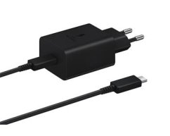 EP-T4510XBE Samsung 45W Cestovní nabíječka + USB-C Datový Kabel Black