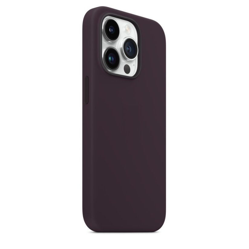 iPhone 14 Pro Silicone Case s MagSafe - Elderberry design (fialový)