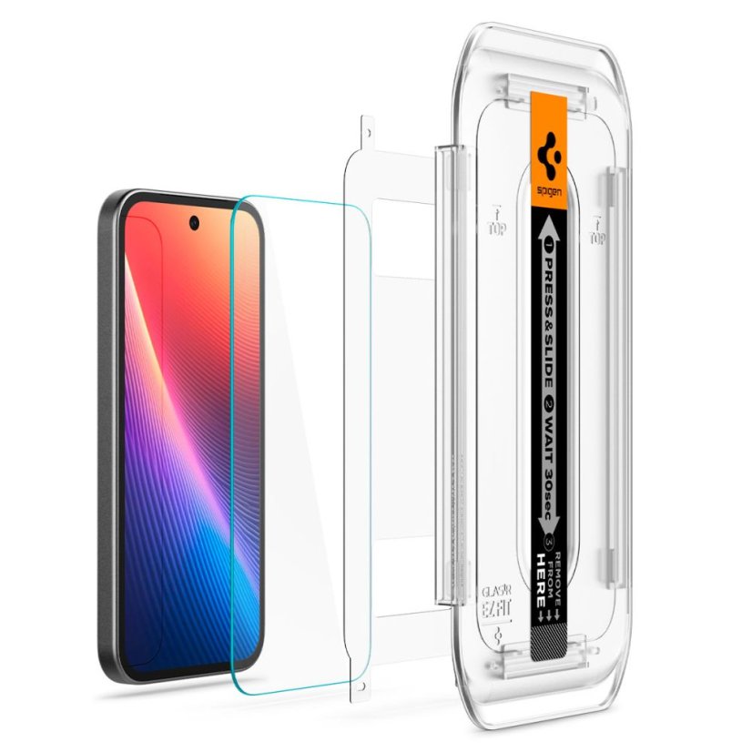 2ks v balení, set ochranných skiel Spigen Glas.Tr ”Ez Fit” 2-Pack Google Pixel 9A Clear
