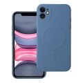 Kryt Case iPhone 11 Silicone Mag Cover s MagSafe Blue