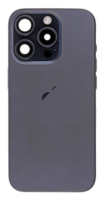 Apple iPhone 15 Pro Max - Náhradné zadné sklo housingu so sklíčkom kamery a MagSafe (Blue Titanium)