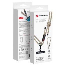 Forcell F-Design S10X165 Crossbody Phone Lanyard With Adjustable Length (Max 82,5cm In The Loop) Green Pink Purple