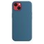 szilikon tok iPhone 13 mini MagSafe tokkal - Blue Jay design (kék)