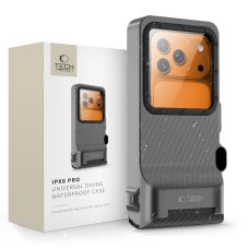 Vodeodolné púzdro Tech-Protect Ipx8 Pro Universal Diving Waterproof Case Grey/Black