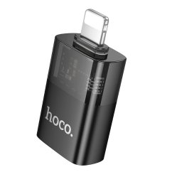 Hoco Adapter Otg Lightning (Male) to USB A (Female) Ua36 Black Priesvitný