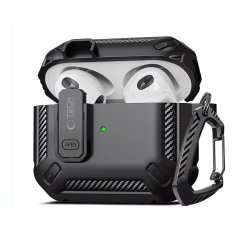 Kryt Tech-Protect X-Carbo Apple Airpods Pro 1 / 2 Black Kryt Tech-Protect X-Carbo Apple Airpods Pro 1 / 2 Black