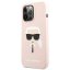 Kryt Original Faceplate Case Karl Lagerfeld Klhcp13Lslkhlp iPhone 13 Pro (Silicone K. Head / Light Pink)