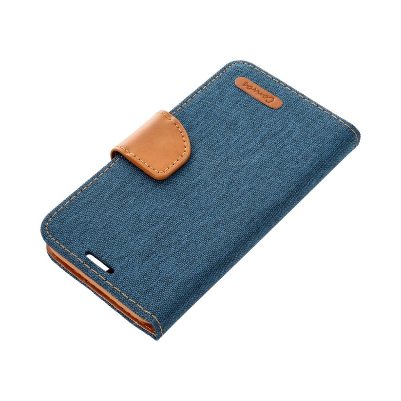 Kryt Canvas Book Case Samsung Galaxy A14 4G / A14 5G Navy Blue