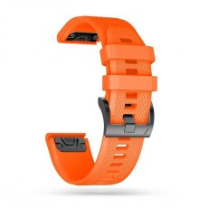 Řemínek Tech-Protect Smooth Garmin Fenix 3 / 5X / 3Hr / 5X Plus / 6X / 6X Pro / 7X / 8 (51mm) orange