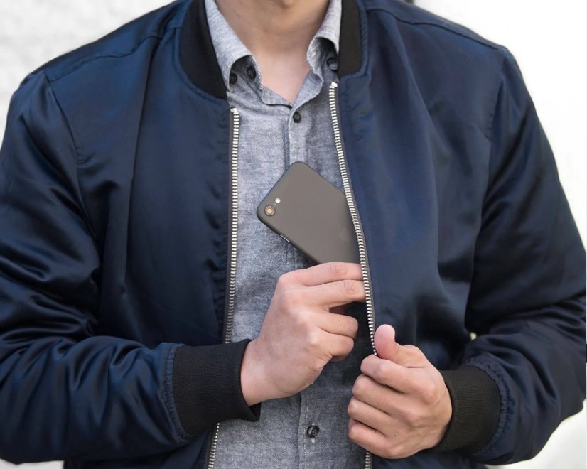 Vékony, minimális iPhone 7/iPhone 8/SE 2020/2022 fekete