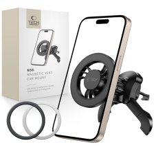 Magnetický držák do auta Tech-Protect N56 Magsafe Stabilní ventilace černý Magnetický držák do auta Tech-Protect N56 Magsafe Stabilní ventilace černý