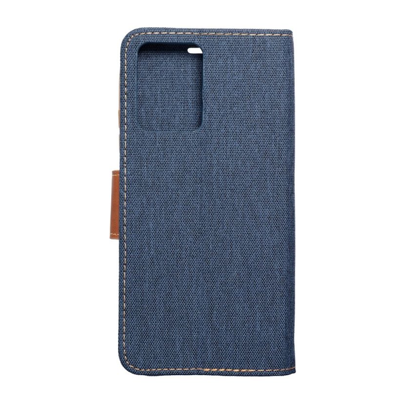 Kryt Canvas Book Case Xiaomi Redmi Note 12 5G Navy Blue