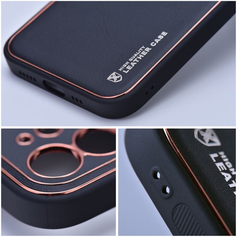 Kryt Forcell LEATHER Case  iPhone 13 čierny