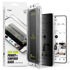2 darabos csomag, Ringke Easy Slide edzett védőüveg Samsung Galaxy S25 Edge Privacy 2 darabos csomag, Ringke Easy Slide edzett védőüveg Samsung Galaxy S25 Edge Privacy