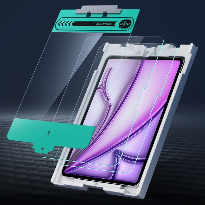 2ks v balení, set ochranných skiel ESR Tempered Glass 2-Pack iPad Air 13” 1 / 2 / 2024-2025 Clear