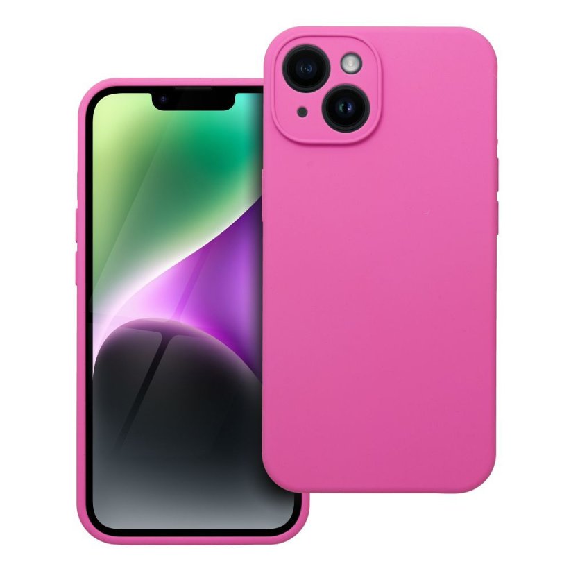 Kryt Case Silicone 2mm iPhone 14 Pink