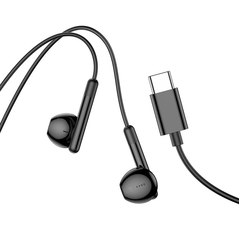 Drót fülhallgató USB C Hoco M93 Black