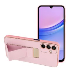 Kryt Leather Case Kickstand Samsung Galaxy A15 5G / A15 4G Pink Kryt Leather Case Kickstand Samsung Galaxy A15 5G / A15 4G Pink