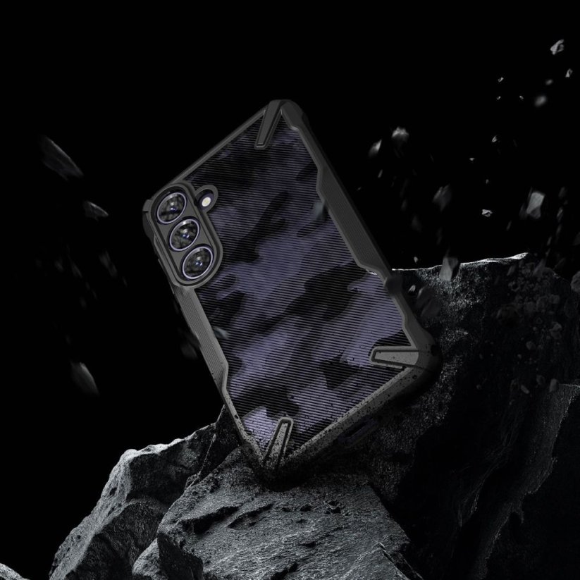 Kryt Ringke Fusion X Samsung Galaxy S24 Camo Black