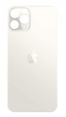 Apple iPhone 11 Pro Max - Sklo zadného housingu so zväčšeným otvorom na kameru (Silver)