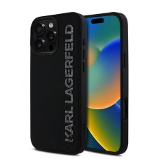 Karl Lagerfeld 3D Rubber Glitter Logo zadný kryt pre iPhone 16 Pro Black Karl Lagerfeld 3D Rubber Glitter Logo zadný kryt pre iPhone 16 Pro Black
