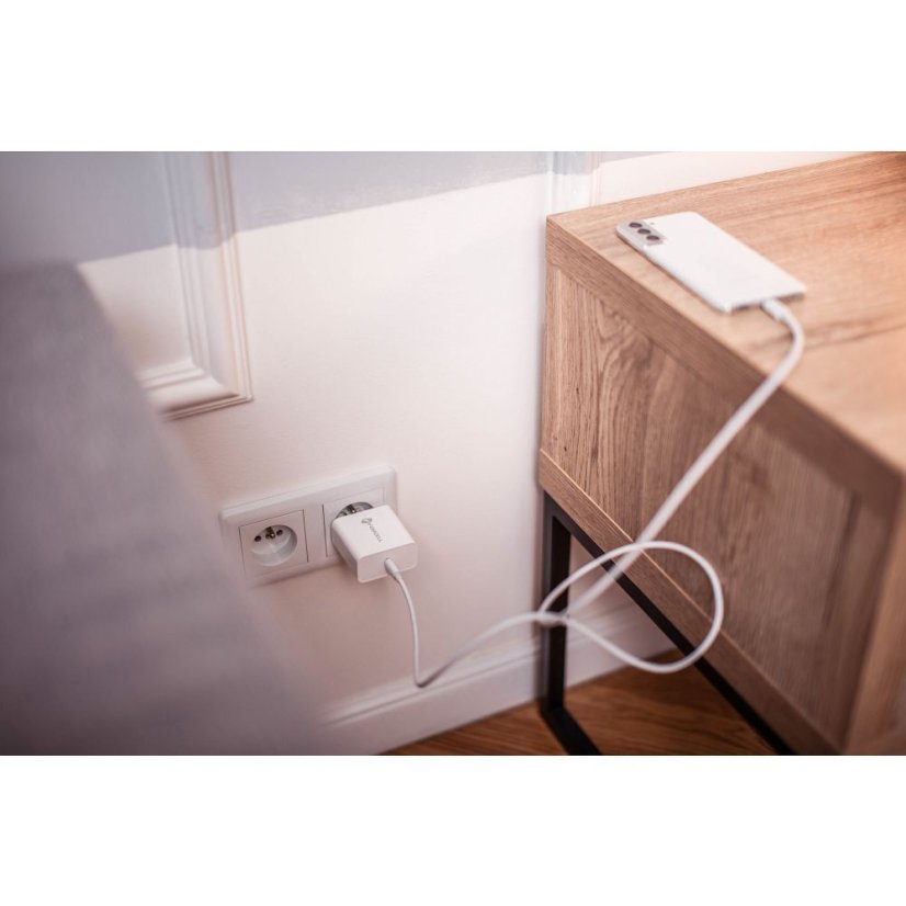 Phone Charger Forcell F-Energy USB C Qc4.0 Pd 3A 45W Tfk-Tc-45Wpd White