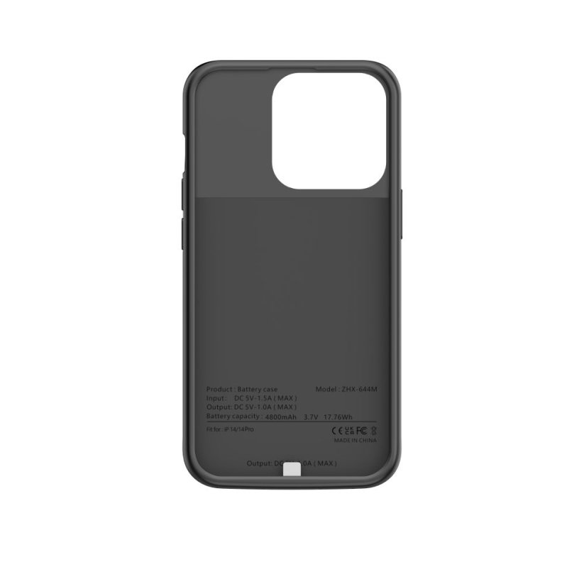 Kryt Tech-Protect Powercase 4800Mah iPhone 14 / 14 Pro Black