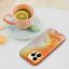 Kryt Leather Mag Cover Case iPhone 14 Plus Orange Splash