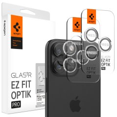 Ochranné sklo zadnej kamery Spigen Optik Pro Glas.Tr ”Ez Fit” Camera Protector 2-Pack iPhone 14 Pro / Pro Max / 15 Pro / Pro Max / 16 Pro / Pro Max Crystal Clear