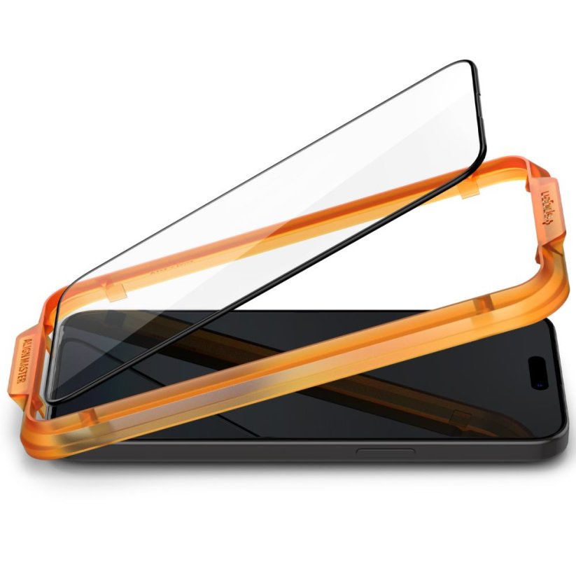 Ochranné tvrdené sklo Spigen Alm Glass Fc 2-Pack iPhone 15 Black