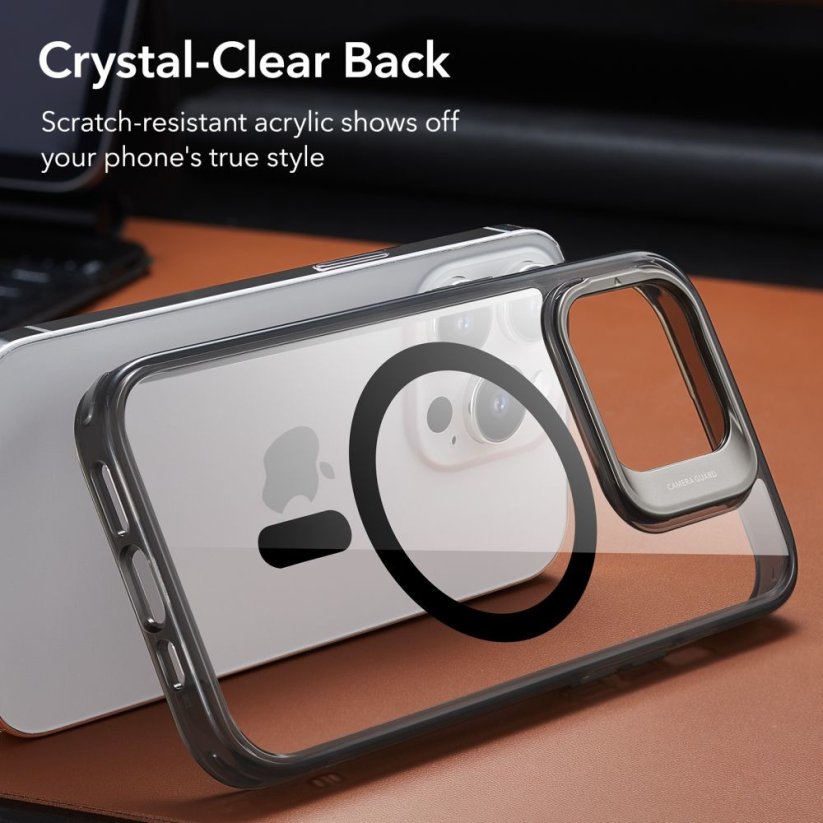 KRYT ESR CLASSIC KICKSTAND HALOLOCK MAGSAFE iPhone 14 Pro CLEAR/BLACK
