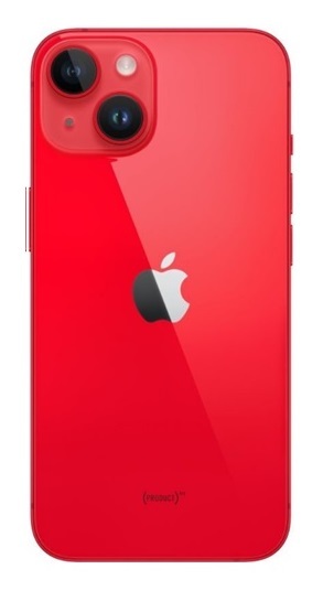 Apple iPhone 14 Plus - Sklo zadného housingu so zväčšeným otvorom na kameru (PRODUCT)RED™