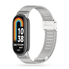 Remienok Tech-Protect Milaneseband Xiaomi Smart Band 8 / 9 / Nfc Silver