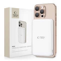 Externá batéria Tech-Protect Pb24 Lifemag Qi2 Magsafe Power Bank 10000Mah White