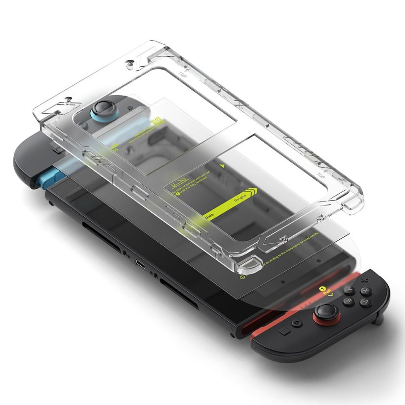 2ks v balení, set ochranných skiel Ringke Easy Slide 2-Pack Nintendo Switch 2 Clear