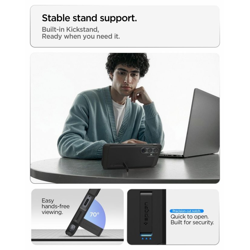 Tok Spigen Tough Armor Mag Magsafe Samsung Galaxy S26 Ultra Black