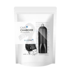 Nabíjačka auta Blue Star Car Charger 2A USB A + Cable USB A to Micro USB Black